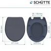Schütte Duroplast WC-Sitz ANTHRAZIT Duroplast
