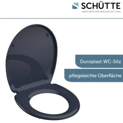 Schütte Duroplast WC-Sitz ANTHRAZIT Duroplast