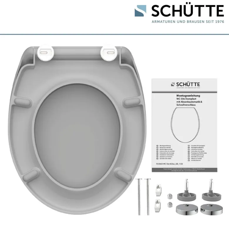 Schütte WC-Sitz GREY Duroplast