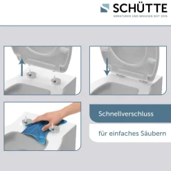 Schütte WC-Sitz GREY Duroplast