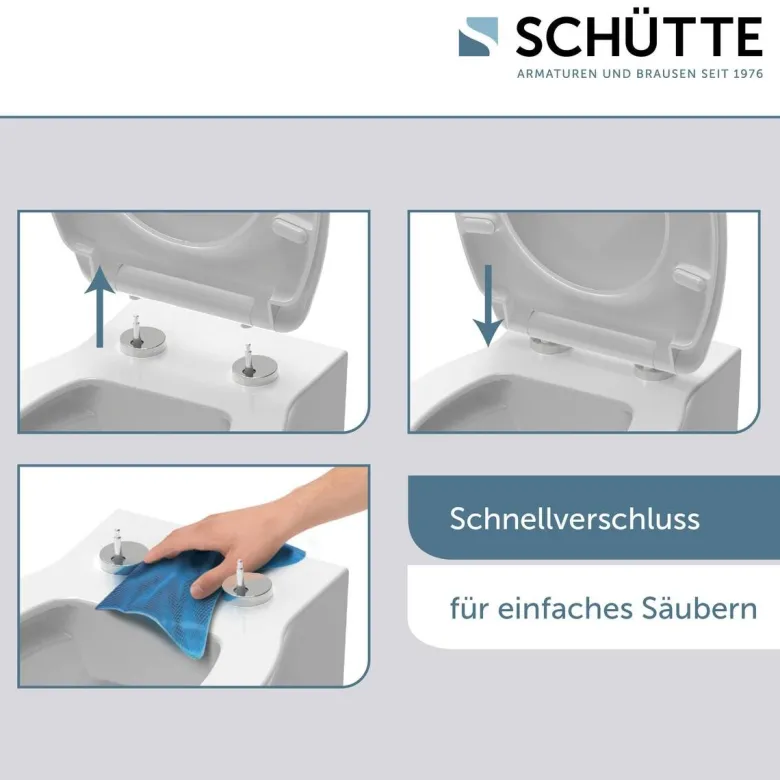 Schütte WC-Sitz GREY Duroplast