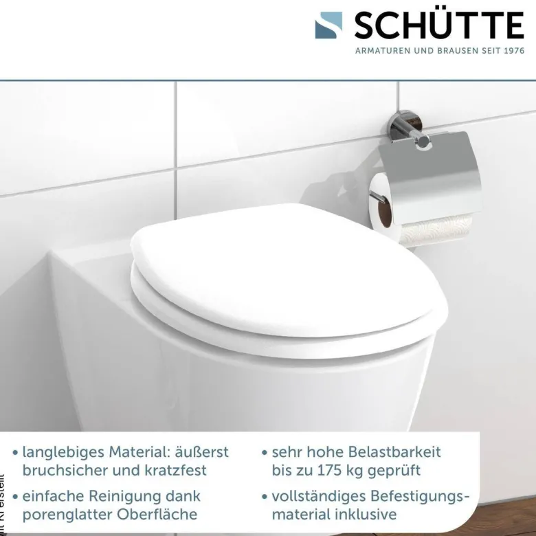 Schütte WC-Sitz WHITE Duroplast