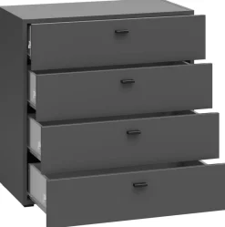 Schubkastenkommode System 64 anthrazit matt B/H/T: ca. 64x64x35 cm