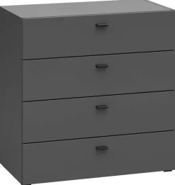 Schubkastenkommode System 64 anthrazit matt B/H/T: ca. 64x64x35 cm