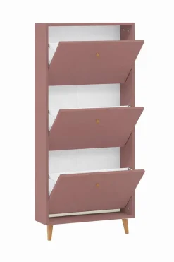 Schuhkipper Bjarne, 3er mauve B/H/T: ca. 59,8x131x19,55 cm