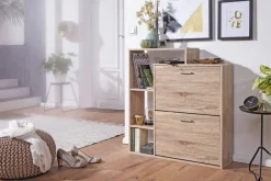 Schuhkipper Eiche Sonoma Nachbildung B/H/T: ca. 24x93x85 cm