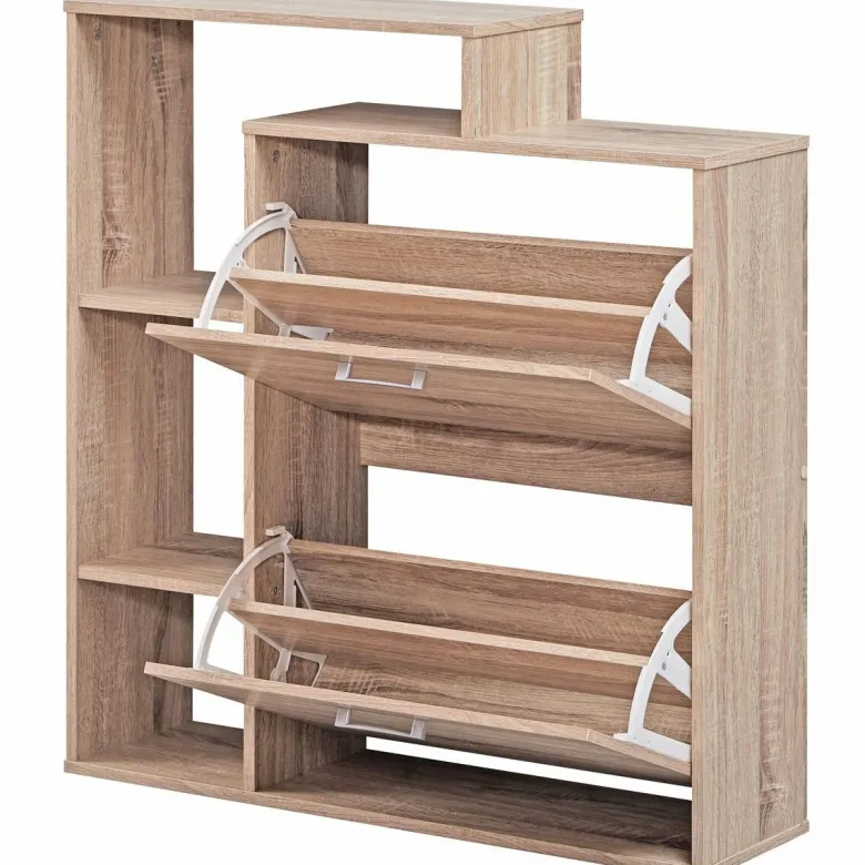 Schuhkipper Eiche Sonoma Nachbildung B/H/T: ca. 24x93x85 cm