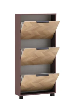 Schuhkipper Piazza, 3er mauve B/H/T: ca. 59,8x124,5x19,55 cm