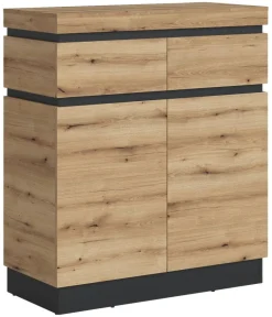 Schuhkommode Corte Eiche Evoke Coast Nachbildung anthrazit B/H/T: ca. 101x116x45 cm