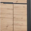 Schuhkommode Memphis Eiche Artisan Nachbildung Graphit B/H/T: ca. 80x107x38 cm