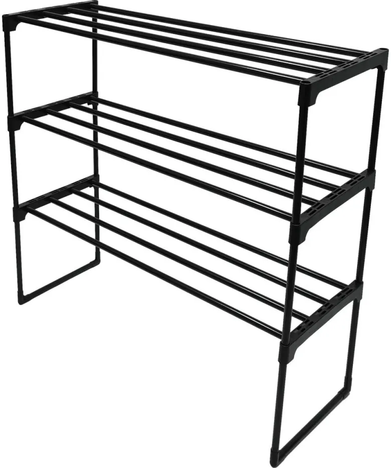 Schuhregal Bibi schwarz B/H/T: ca. 67x51x29 cm