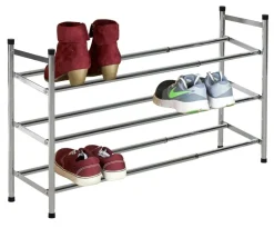 Schuhregal Chrom Metall H/T/L: ca. 51,5x23x61,5 cm