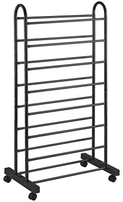 Schuhregal Schuhregal schwarz B/H/T: ca. 67x125,5x43 cm