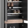 Schuhschrank Cosmo anthrazit B/H/T: ca. 56,9x164,5x33 cm