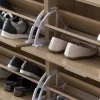 Schuhschrank Eiche Sonoma Nachbildung silber B/H/T: ca. 120x81x24 cm
