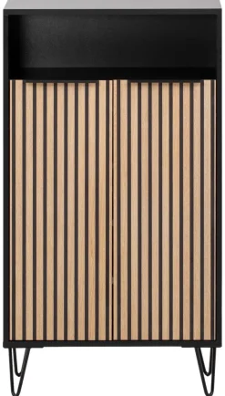 Schuhschrank Hank schwarz matt B/H/T: ca. 60,2x107,9x33,05 cm