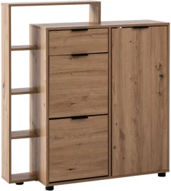 Schuhschrank natur Eiche Optik B/H/T: ca. 98x110x30 cm