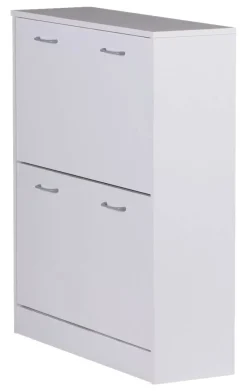 Schuhschrank weiß grau B/H/T: ca. 75x87x24 cm