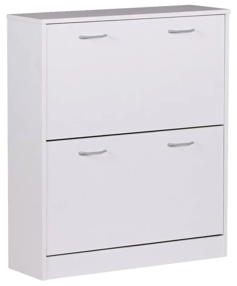 Schuhschrank weiß grau B/H/T: ca. 75x87x24 cm