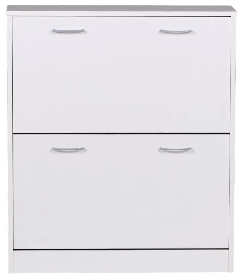 Schuhschrank weiß grau B/H/T: ca. 75x87x24 cm