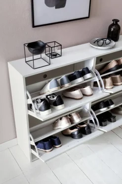 Schuhschrank weiß weiß B/H/T: ca. 120x81x24 cm