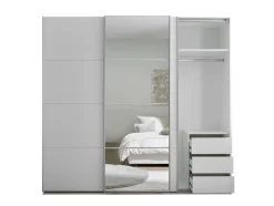 Schwebetürenschrank Carano weiß B/H/T: ca. 215x204x60 cm
