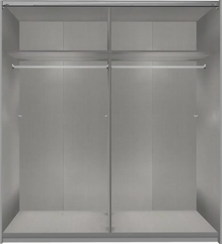 Schwebetürenschrank Dunen Sahara grau B/H/T: ca. 180x198x65 cm