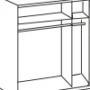 Schwebetürenschrank Liverpool Eiche Plankeneiche Nachbildung B/H/T: ca. 135x198x64 cm