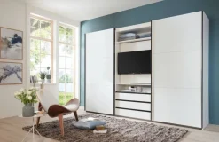 Schwebetürenschrank Magic weiß B/H/T: ca. 300x216x65 cm