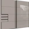 Schwebetürenschrank Saigon Sahara grau B/H/T: ca. 225x208x64 cm