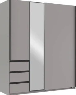 Schwebetürenschrank Stade Sahara grau B/H/T: ca. 168x198x63 cm