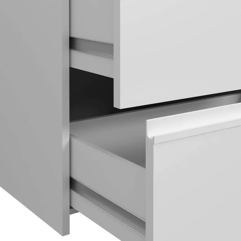 Schwebetürenschrank weiß B/H/T: ca. 170,3x200,5x61,2 cm
