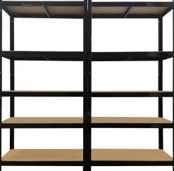 Schwerlastregal 2erSet schwarz B/H/T: ca. 200x200x60 cm