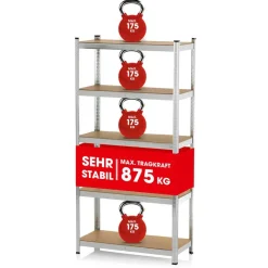 Schwerlaststeckregal B/H/T: ca. 90x180x40 cm