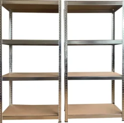 Schwerlaststeckregal 2er-Set verzinkt B/H/T: ca. 160x160x40 cm