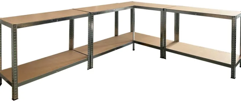 Schwerlaststeckregal 2er-Set verzinkt B/H/T: ca. 160x160x40 cm