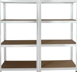 Schwerlaststeckregal 2er-Set weiß B/H/T: ca. 160x160x40 cm