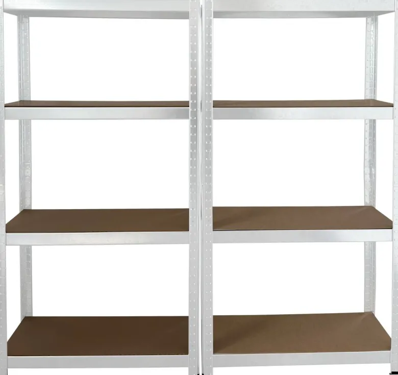 Schwerlaststeckregal 2er-Set weiß B/H/T: ca. 160x160x40 cm