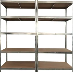 Schwerlaststeckregal 2er-Set verzinkt B/H/T: ca. 200x200x60 cm
