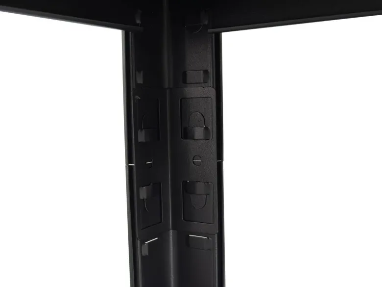 Schwerlaststeckregal schwarz B/H/T: ca. 75x150x30 cm