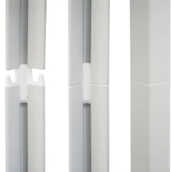 Schwerlaststeckregal weiß B/H/T: ca. 70x150x40 cm