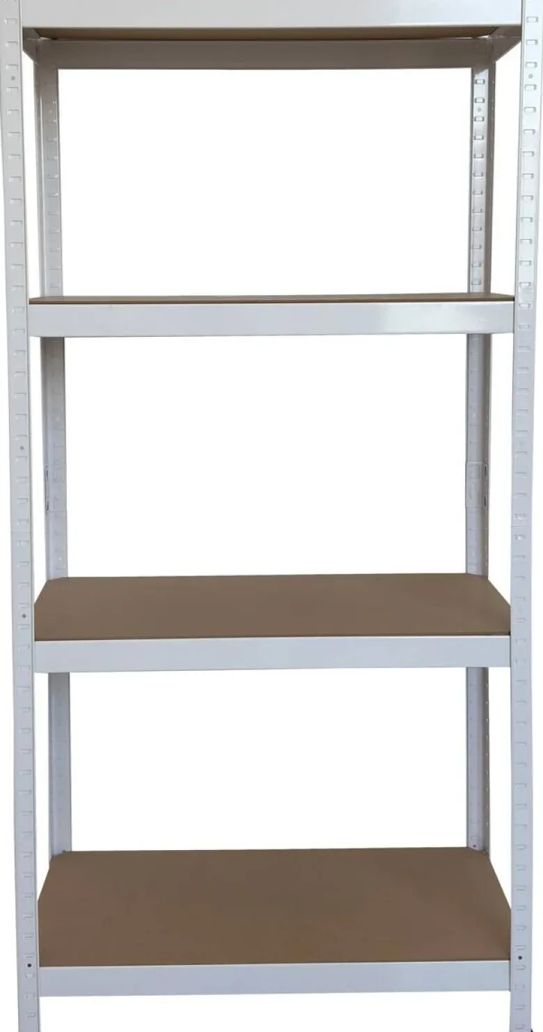 Schwerlaststeckregal weiß B/H/T: ca. 75x150x30 cm