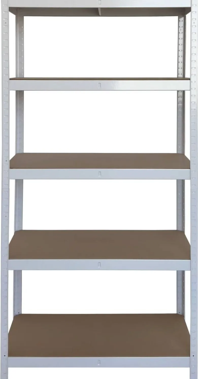 Schwerlaststeckregal weiß B/H/T: ca. 90x180x40 cm