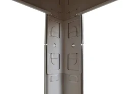Schwerlaststeckregal weiß B/H/T: ca. 90x180x40 cm