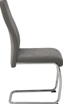 Schwingstuhl Alina 2er Set grau Webstoff B/H/T: ca. 43x59x98 cm
