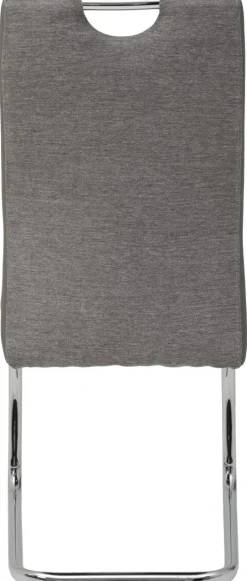 Schwingstuhl Alina 2er Set grau Webstoff B/H/T: ca. 43x59x98 cm
