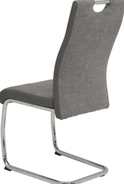 Schwingstuhl Alina 2er Set grau Webstoff B/H/T: ca. 43x59x98 cm