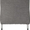 Schwingstuhl Alina 2er Set grau Kunstleder Stoff B/H/T: ca. 43x98x59 cm