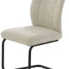 Schwingstuhl beige Webstoff B/H/T: ca. 51x95x66 cm