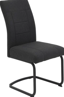 Schwingstuhl Brindisi, 4er-Set anthrazit Webstoff B/H/T: ca. 48x98,5x67 cm